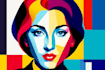 make unique cubism portrait and pop art