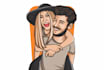 make a caricatures for couples, families, weddings