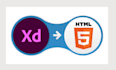 convert PSD, xd, or figma to HTML CSS with tailwind