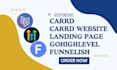 create landing page using carrd, gohighlevel, funnelish and carrd website