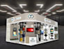 design and render 3d trade booth exhibition stand, stall, both, kiosk