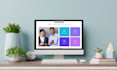 create a professional onepage HTML landing page website