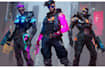 design cyberpunk and fantasy character splash art