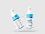 do juice and water bottle packaging and label design