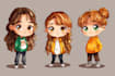 draw cartoon or chibi chibi  in any style