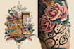 create a custom traditional tattoo style design