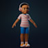 3d character modeling cartoon style and rendering
