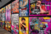 create graffiti pop art canvas designs and murals