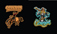 make animal mascot cowboy western logo