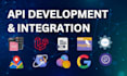 do API integration, api development, custom php laravel web api