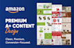 design amazon listing images and a plus content