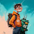 design custom cartoon character, mascot