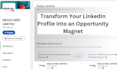 create and optimize your linkedin profile