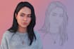 create realistic digital portrait and line art