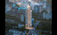 3d render high rise, skyscraper and commercial buildings