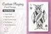 create luxury hand drawn custom playing cards