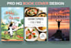 design an unique professional book cover, ebook, amazon kdp
