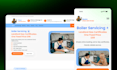 design landing page , figma website , website mockup