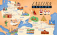 create an unique illustrated map