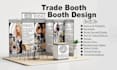 design trade show booth, tent, backdrop, podium, for your exhibition