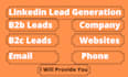 linkedin sales navigator b2b lead generation email list building leads