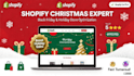 design redesign shopify  shopify store  christmas store holiday black friday