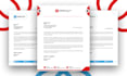 do design a modern, elegant, unique and professional letterhead within 4 hours