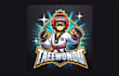 create taekwondo cartoon, character mascot logo within two day