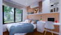 do cabin house, tiny real estate, site plan, kiosk design,house elevation render