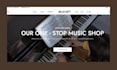 build modern shopify music store dropshipping musical store church music website