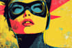 make a superhero pop art