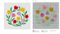 create a custom cross stitch or needlepoint pattern