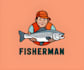 design awesome fisherman logo