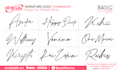 do vtuber handwritten modern signature logo design