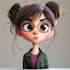 draw a digital cartoon character