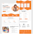 design landing page or home page in figma, website mockup