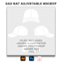 make a blank hat mockup template