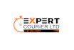 make unique delivery man courier service logo
