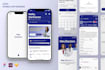 design a modern mobile app UI UX in figma or adobe xd