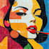 draw a retro pop art roy lichtenstein style