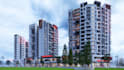 do retail, apartment building design with 3d model rendering