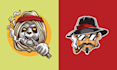 create mascot hookah logo within 24 hours