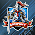 do awesome knight mascot logo design with company