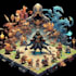 make game character art illustration for you
