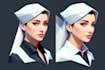 draw a low poly vector portrait or illustration