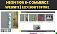 design profitable neon sign dropshipping store neon website neon store