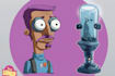 turn you in a futurama style art