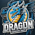 do amazing dragon head mascot logo design with business