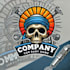 do awesome skull mascot logo design with 1 day delivery