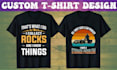 custom t shirt for typographic ,vintage design
